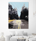 The Road Less Traveled by Beth Ann Lawson on GIANT ART - black scenic street