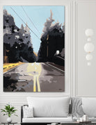 The Road Less Traveled by Beth Ann Lawson on GIANT ART - black scenic street