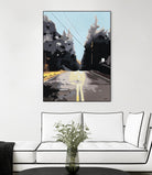 The Road Less Traveled by Beth Ann Lawson on GIANT ART - black scenic street