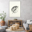 Black & White Palm I by Patti Mann on GIANT ART - grey botany