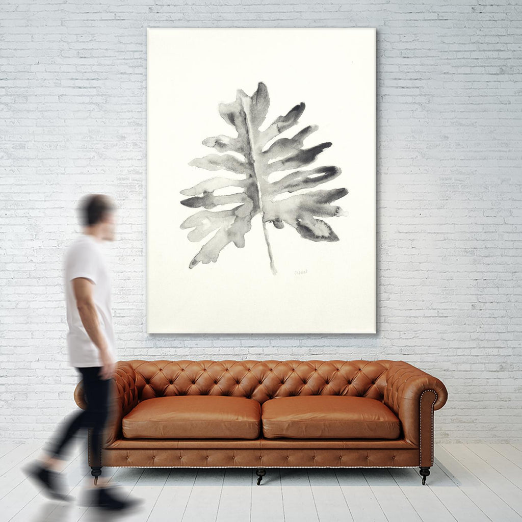 Palmier noir et blanc II par Patti Mann sur GIANT ART - botanique grise