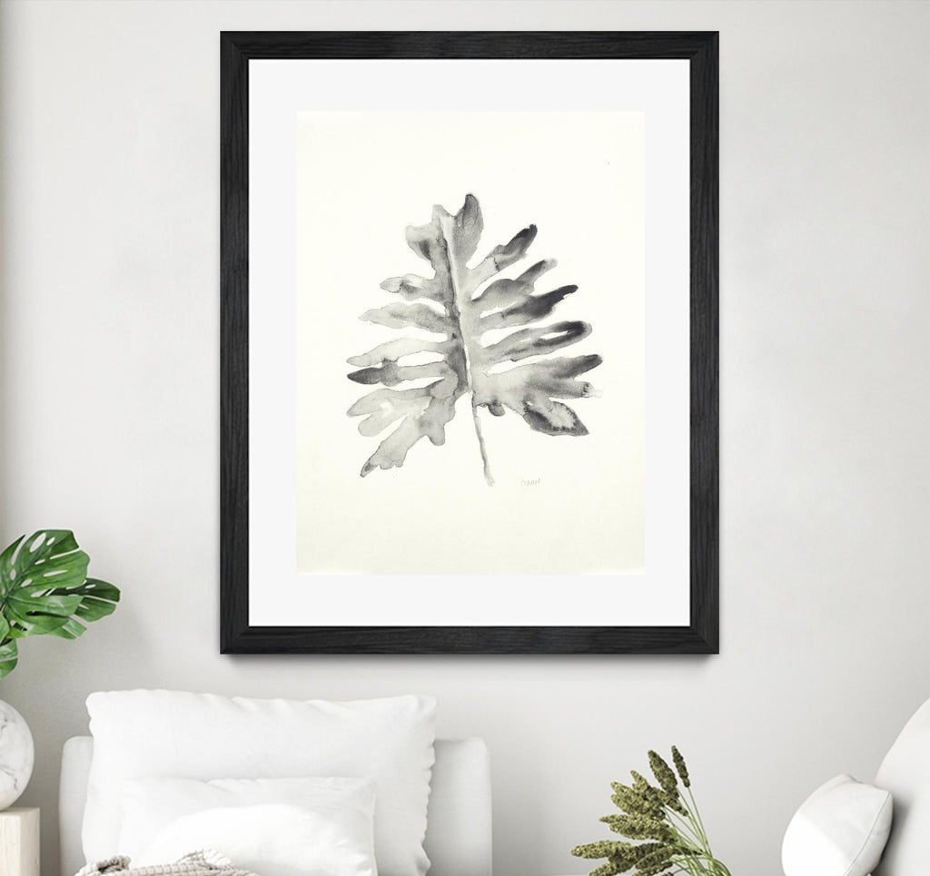 Black & White Palm II by Patti Mann on GIANT ART - grey botany