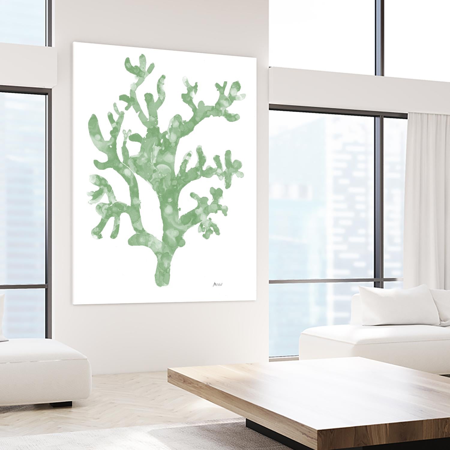 Sea Coral I V1 by Patti Mann on GIANT ART - blacks organic shapes