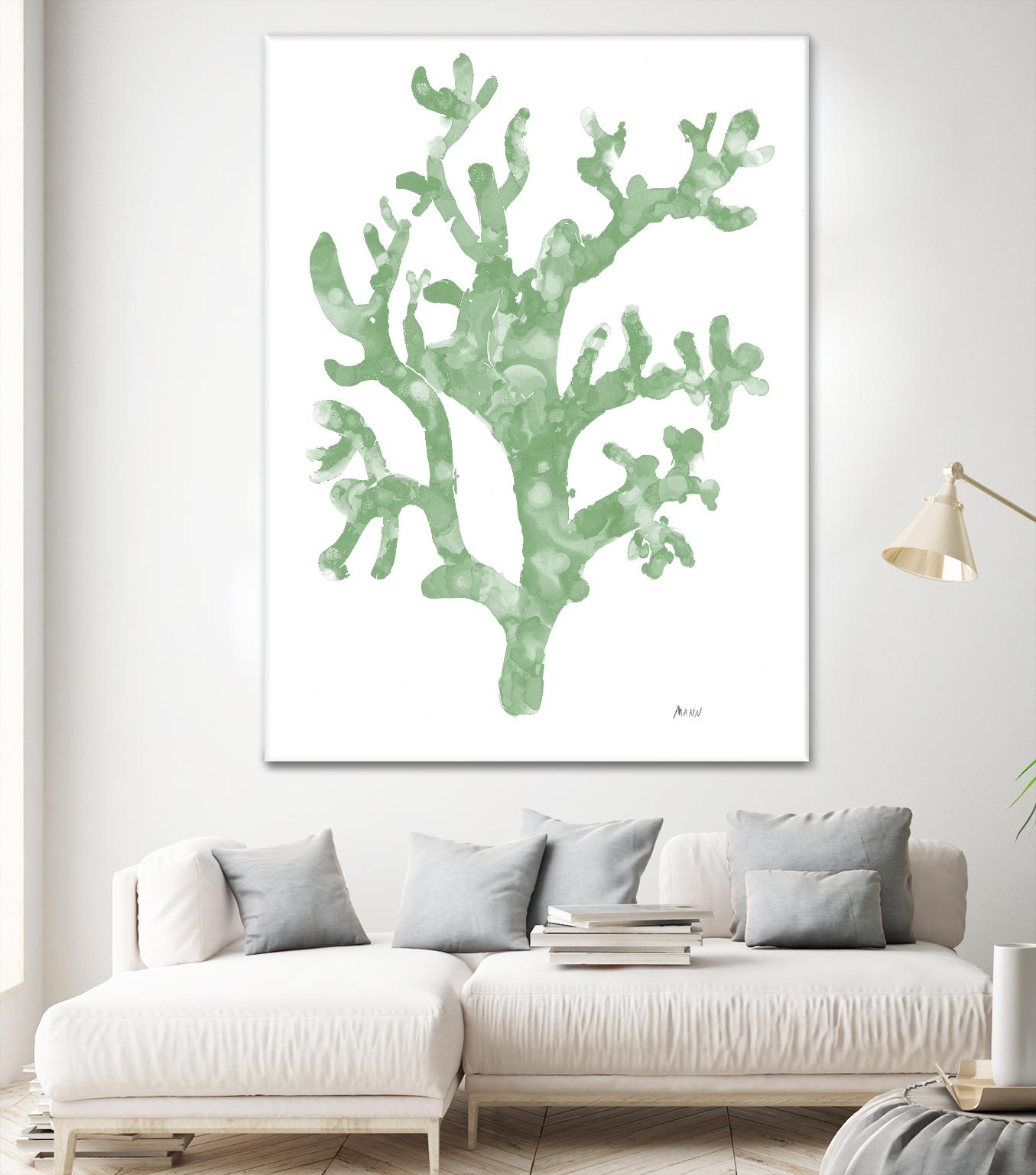 Sea Coral I V1 by Patti Mann on GIANT ART - blacks organic shapes