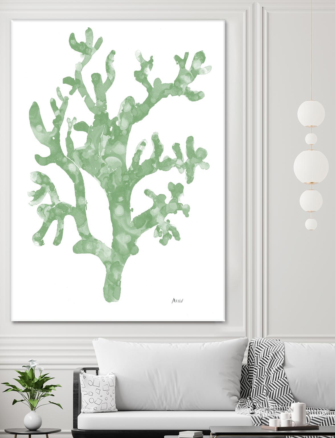 Sea Coral I V1 by Patti Mann on GIANT ART - blacks organic shapes