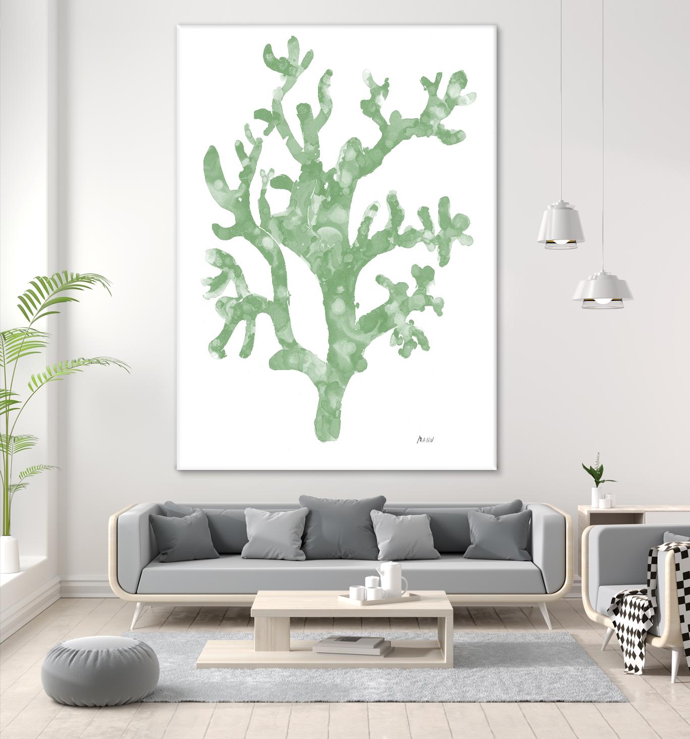 Sea Coral I V1 by Patti Mann on GIANT ART - blacks organic shapes