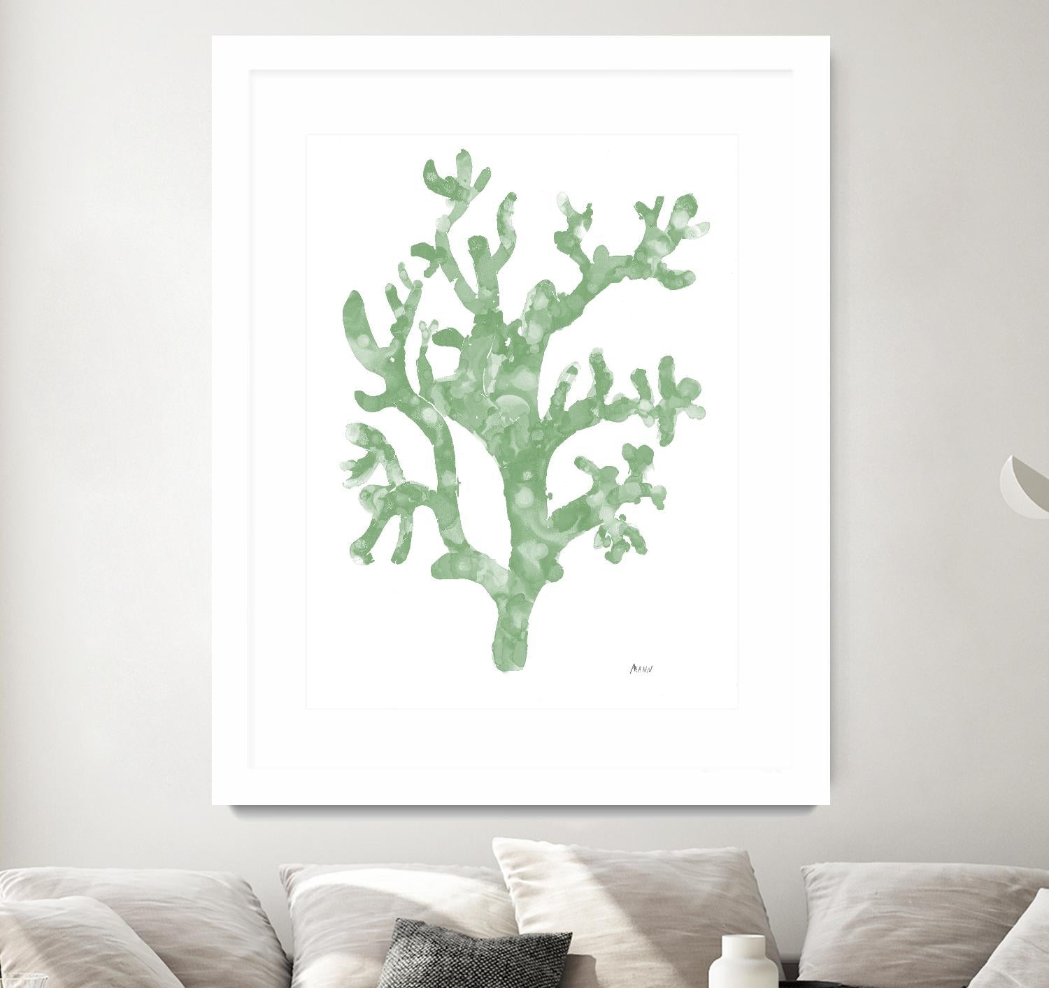 Sea Coral I V1 by Patti Mann on GIANT ART - blacks organic shapes