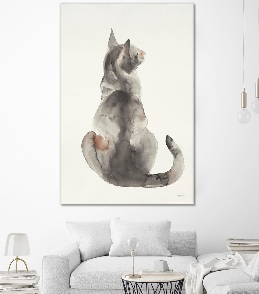 Poise I by Patti Mann on GIANT ART - grays cats