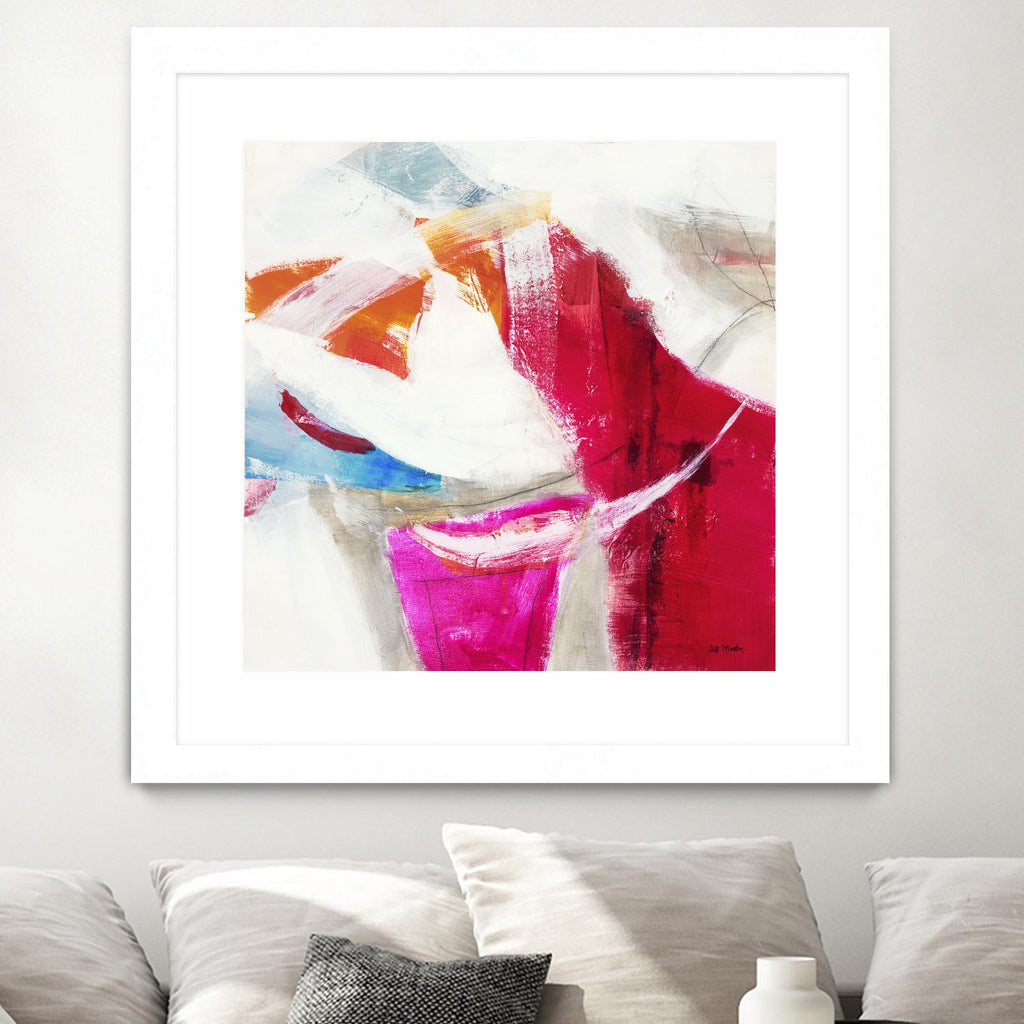 Slow Red Drift V3 by Jill Martin on GIANT ART - pinks abstract