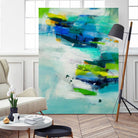 Moving Quickly by Jill Martin on GIANT ART - blues abstract blue