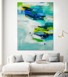 Moving Quickly by Jill Martin on GIANT ART - blues abstract blue