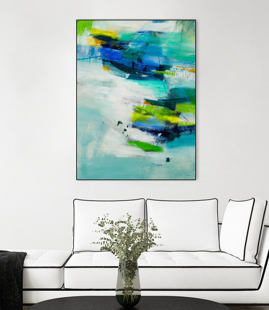 Moving Quickly by Jill Martin on GIANT ART - blues abstract blue