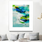 Moving Quickly by Jill Martin on GIANT ART - blues abstract blue