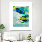 Moving Quickly by Jill Martin on GIANT ART - blues abstract blue