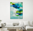 Moving Quickly by Jill Martin on GIANT ART - blues abstract blue