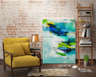 Moving Quickly by Jill Martin on GIANT ART - blues abstract blue