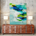 Moving Quickly by Jill Martin on GIANT ART - blues abstract blue