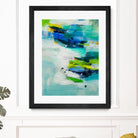 Moving Quickly by Jill Martin on GIANT ART - blues abstract blue