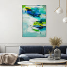 Moving Quickly by Jill Martin on GIANT ART - blues abstract blue