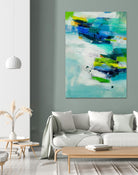 Moving Quickly by Jill Martin on GIANT ART - blues abstract blue