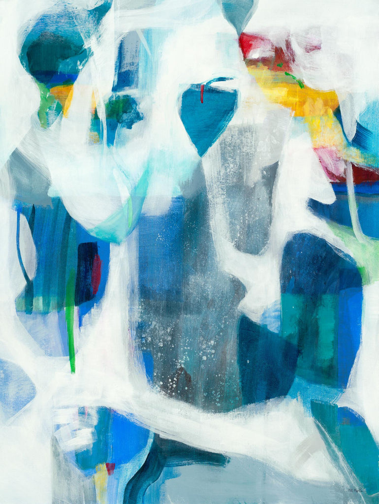 Walking By The Pond by Jill Martin on GIANT ART - blues abstract blue