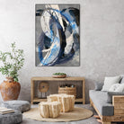 Affinity I by K. Nari on GIANT ART - blues abstract white