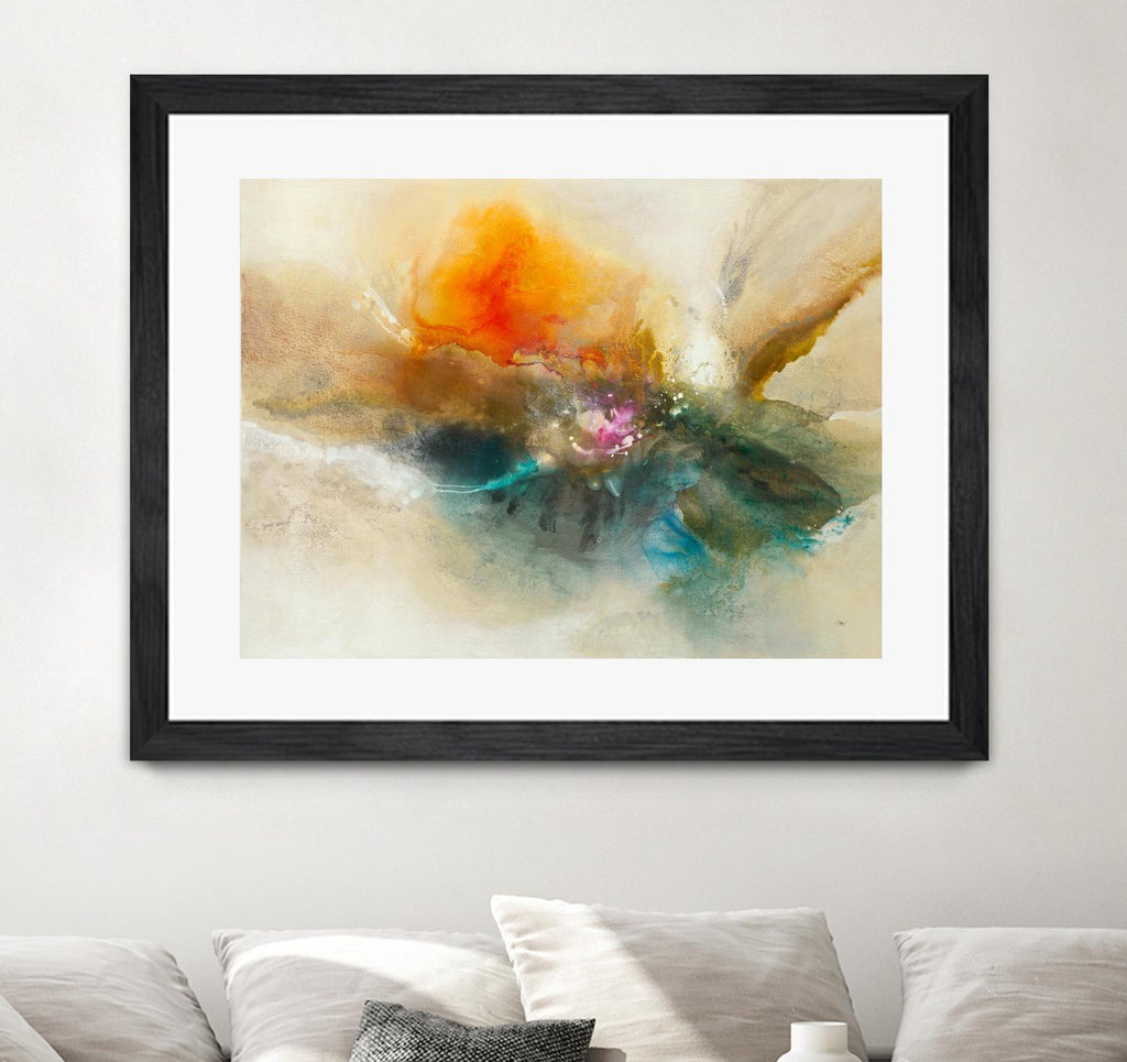 Eternal Bloom by K. Nari on GIANT ART - oranges abstract floral abstract floral
