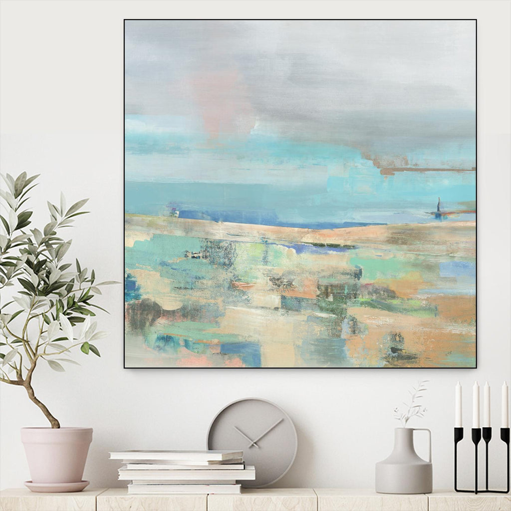 Low Tide I by Nancy Ngo on GIANT ART - pale tints abstract, landscape