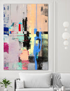 Current Form I by Nancy Ngo on GIANT ART - grays abstract blue