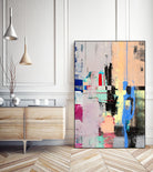 Current Form I by Nancy Ngo on GIANT ART - grays abstract blue