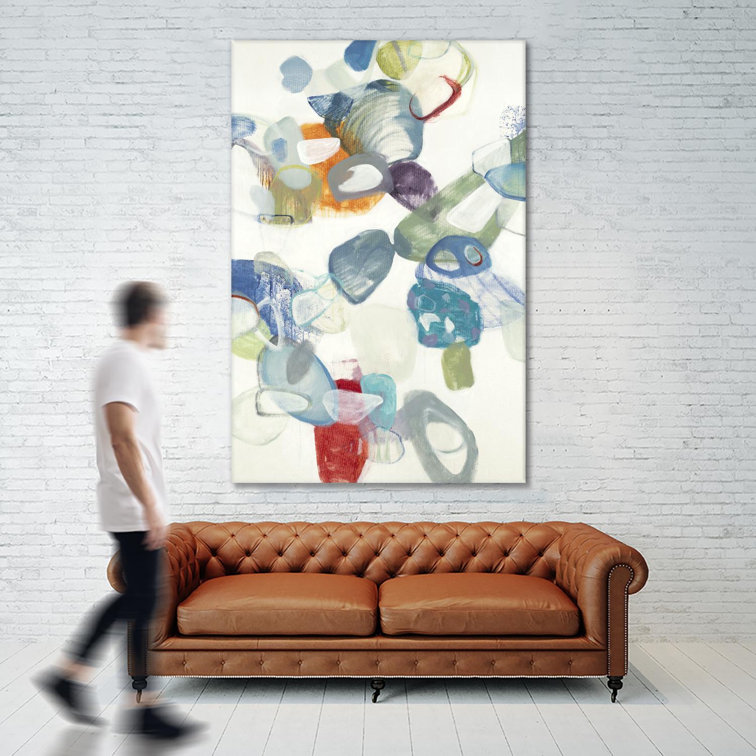 Party Time II by Lisa Ridgers on GIANT ART - blues abstract