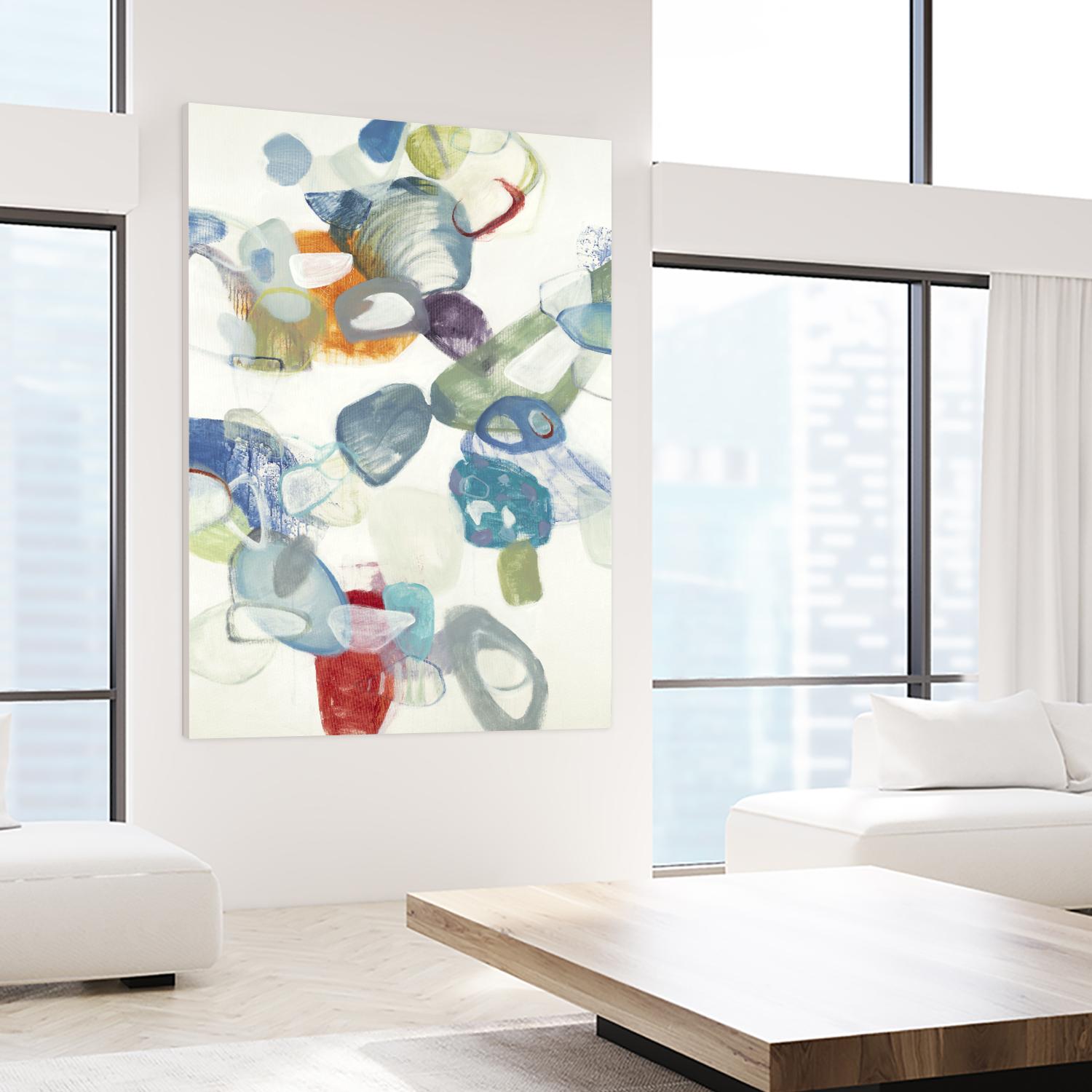 Party Time II by Lisa Ridgers on GIANT ART - blues abstract