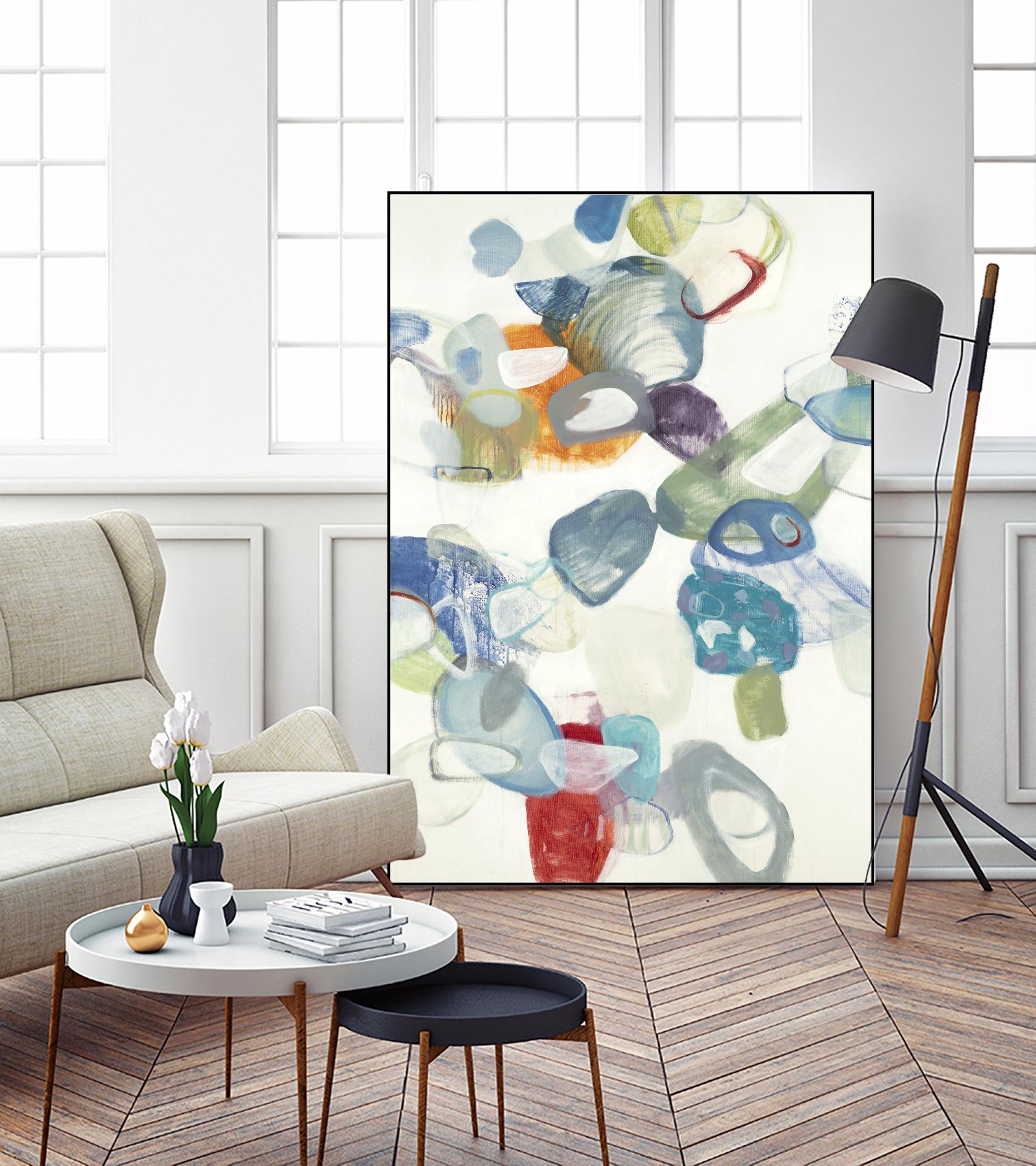 Party Time II by Lisa Ridgers on GIANT ART - blues abstract