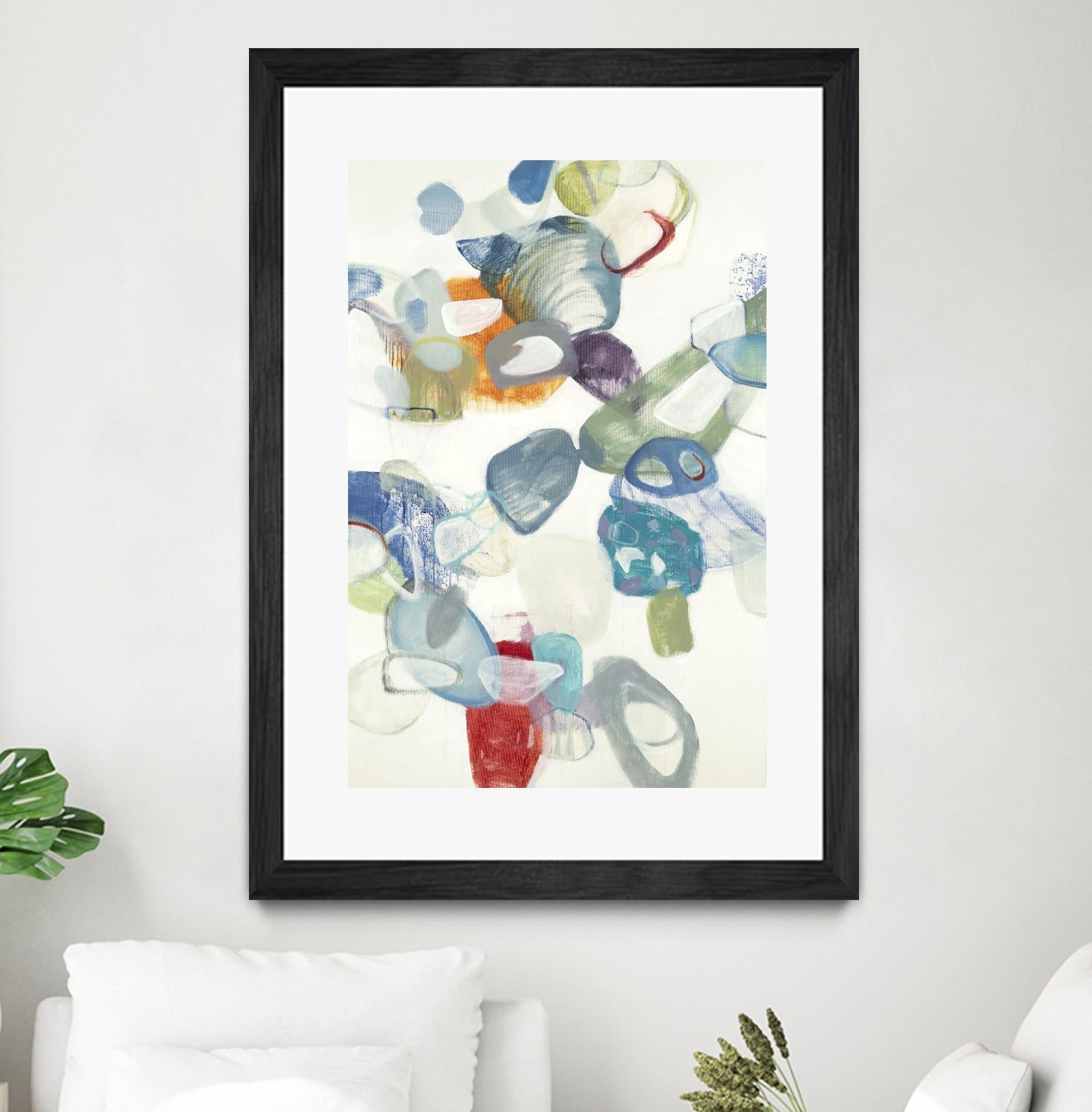 Party Time II by Lisa Ridgers on GIANT ART - blues abstract