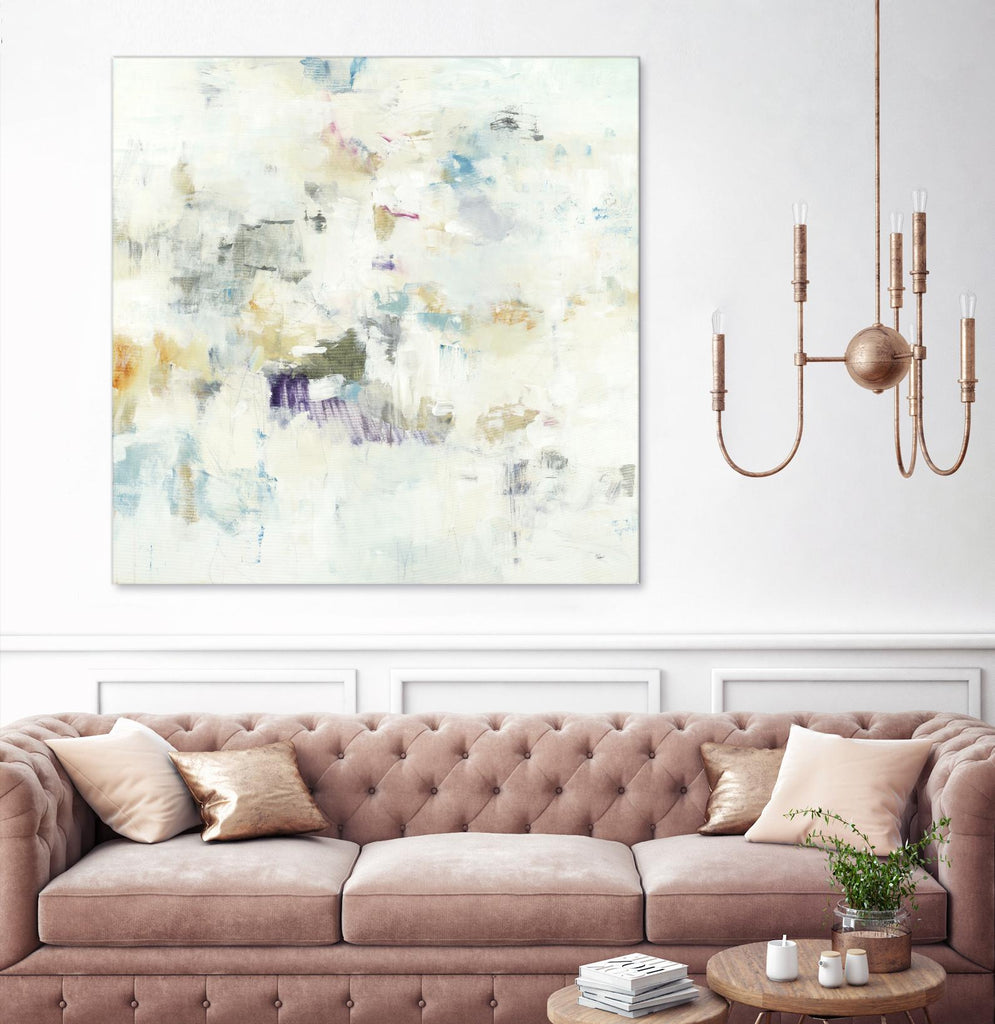 Off the Wall by Lisa Ridgers on GIANT ART - whites & creams abstract