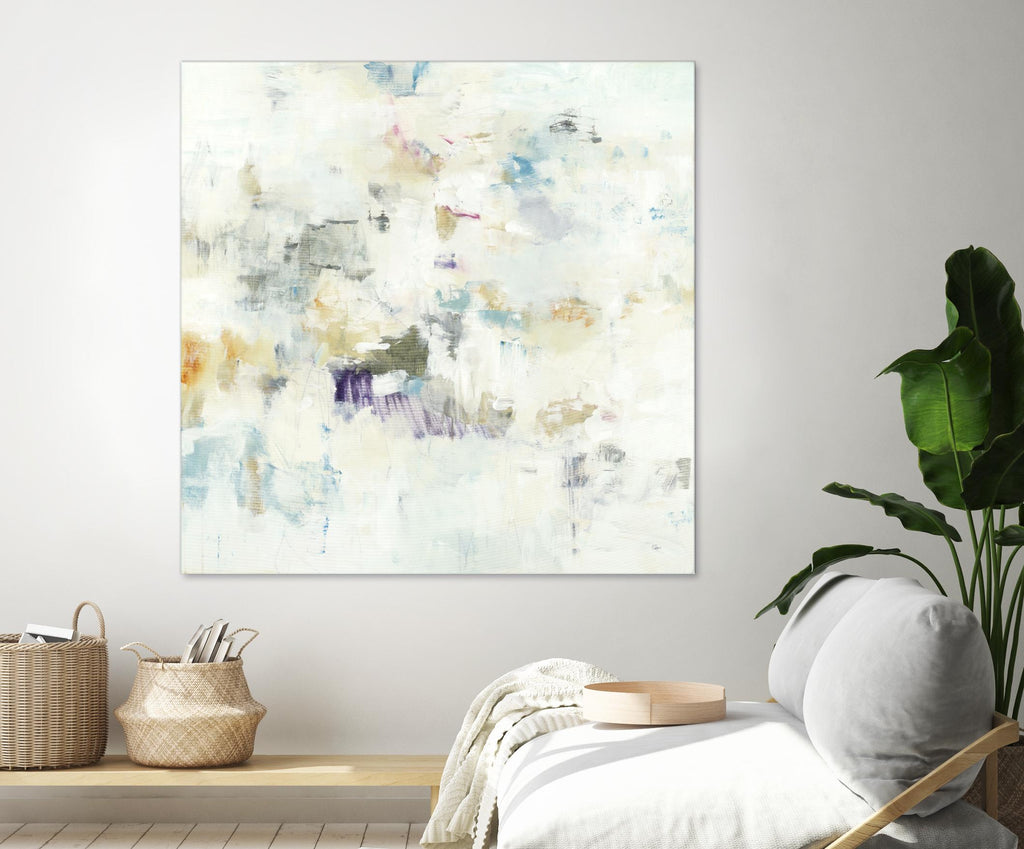 Off the Wall by Lisa Ridgers on GIANT ART - whites & creams abstract
