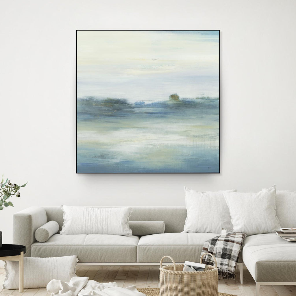 Soothing Scenery by Lisa Ridgers on GIANT ART - blues abstracted landscapes
