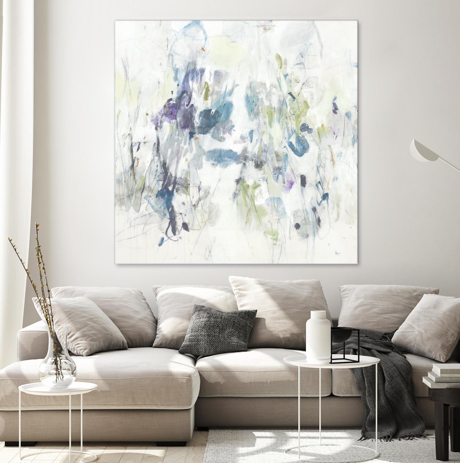 Keep in Touch by Lisa Ridgers on GIANT ART - blues abstract