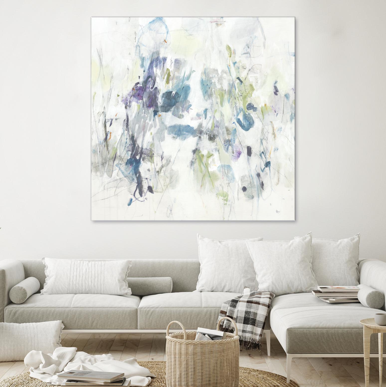 Keep in Touch by Lisa Ridgers on GIANT ART - blues abstract