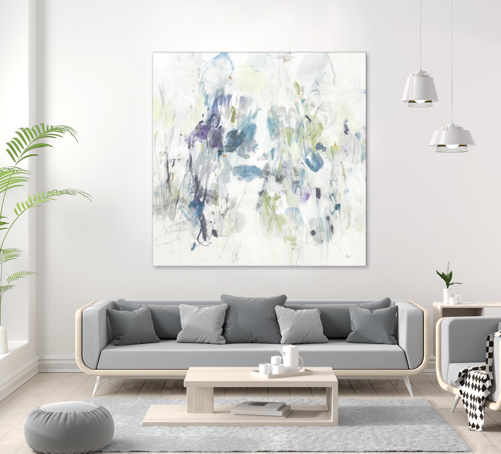 Keep in Touch by Lisa Ridgers on GIANT ART - blues abstract