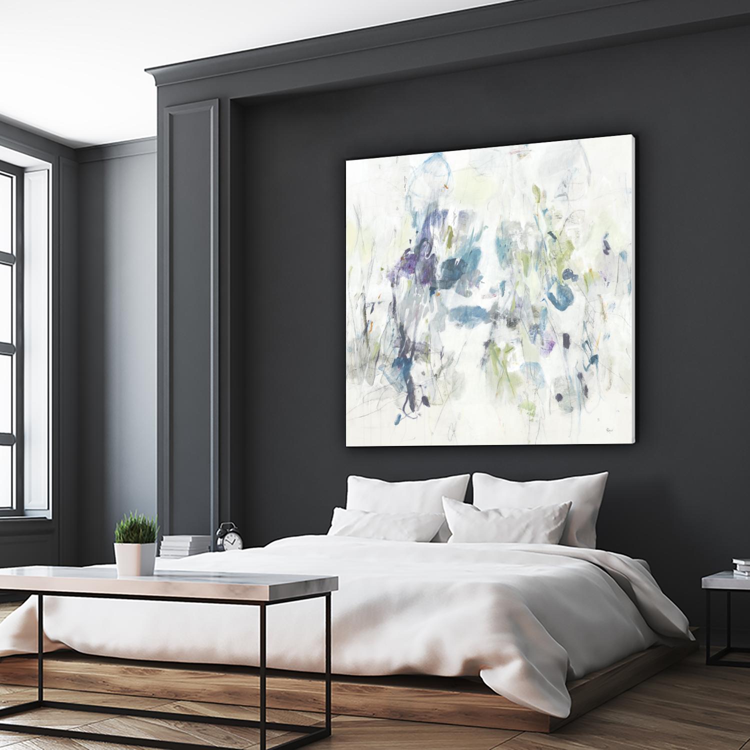 Keep in Touch by Lisa Ridgers on GIANT ART - blues abstract