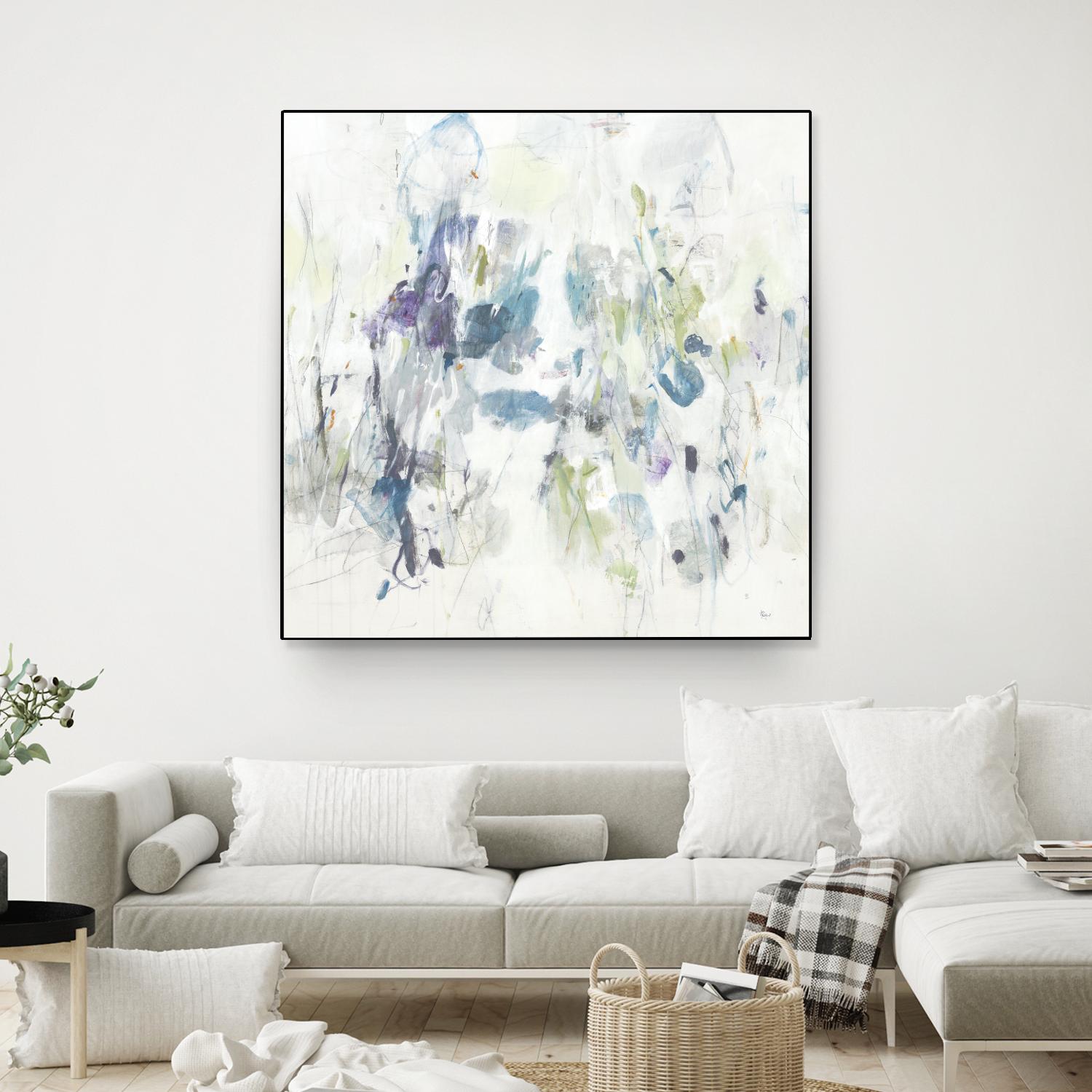 Keep in Touch by Lisa Ridgers on GIANT ART - blues abstract