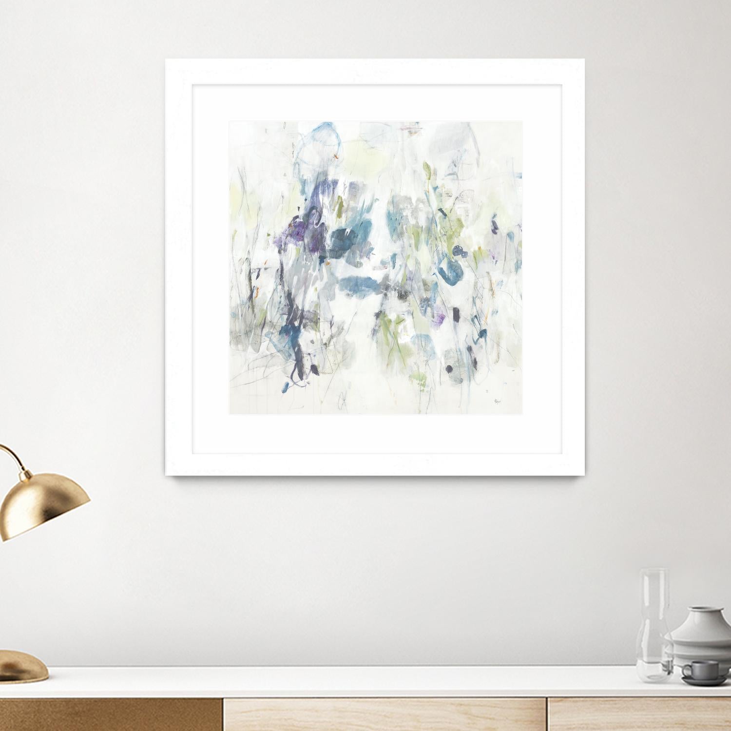 Keep in Touch by Lisa Ridgers on GIANT ART - blues abstract