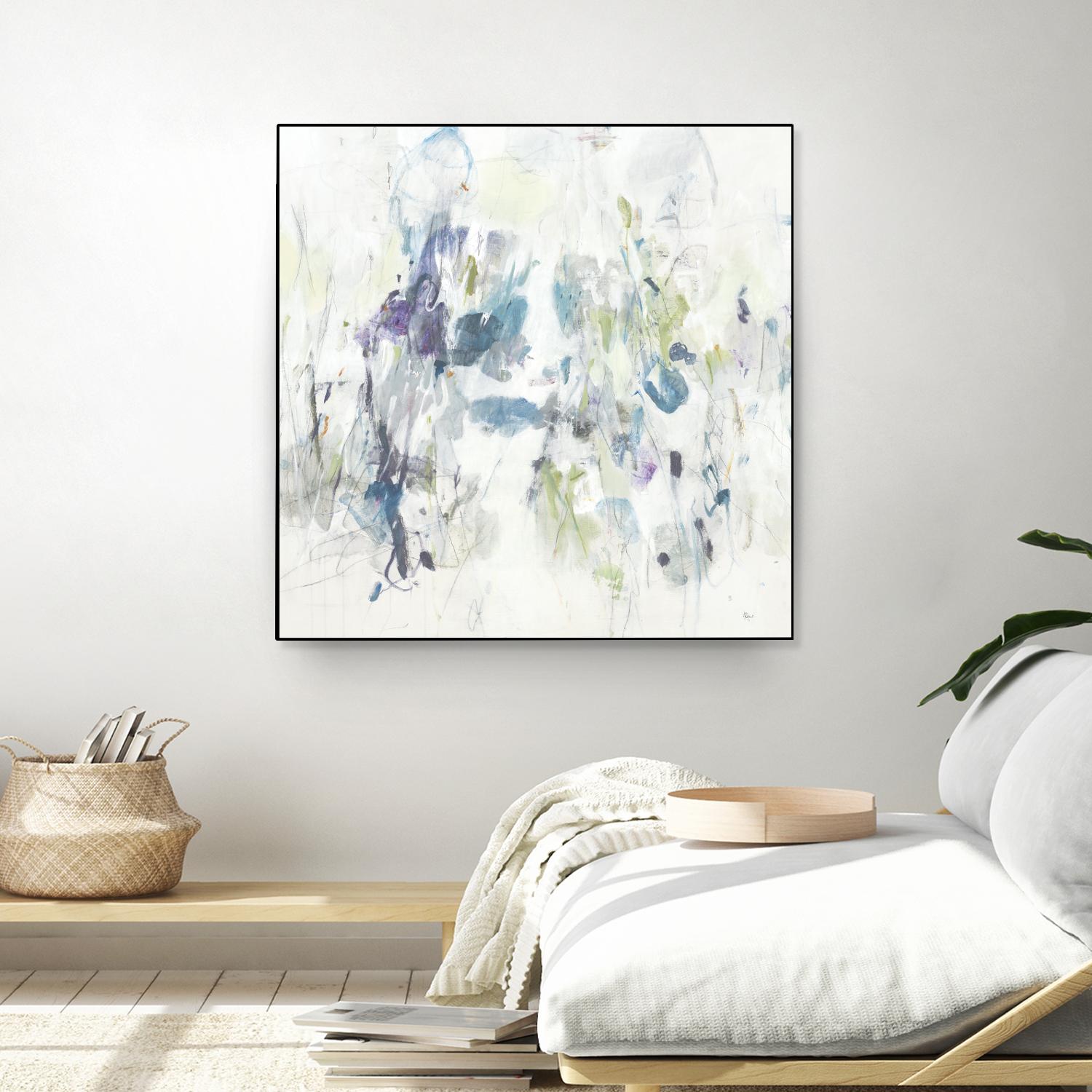 Keep in Touch by Lisa Ridgers on GIANT ART - blues abstract