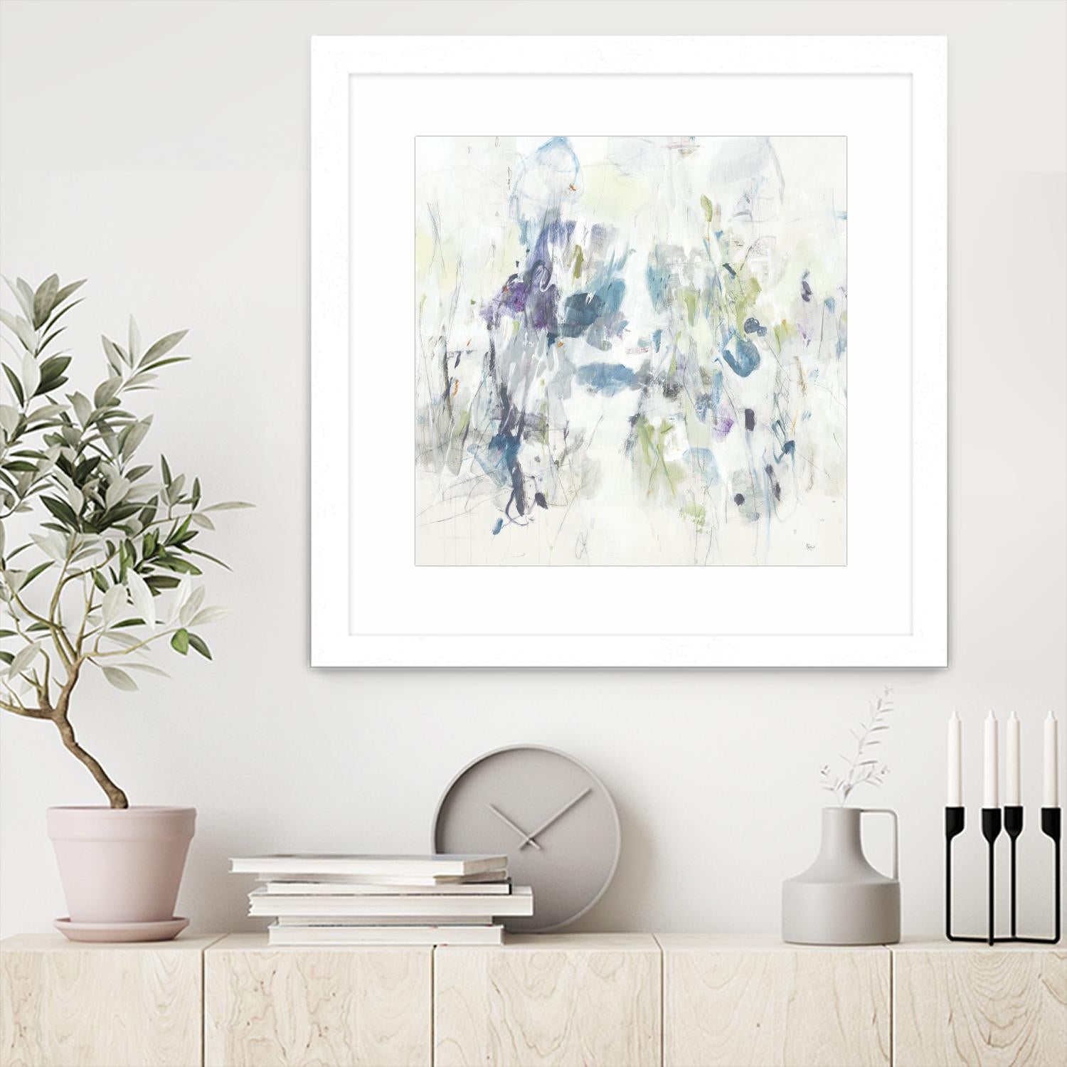 Keep in Touch by Lisa Ridgers on GIANT ART - blues abstract