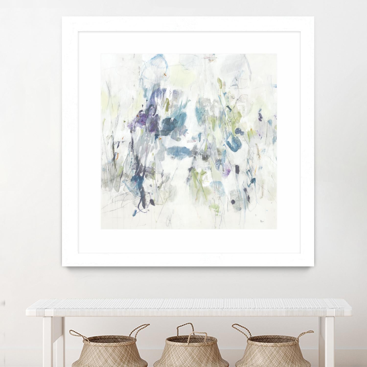 Keep in Touch by Lisa Ridgers on GIANT ART - blues abstract