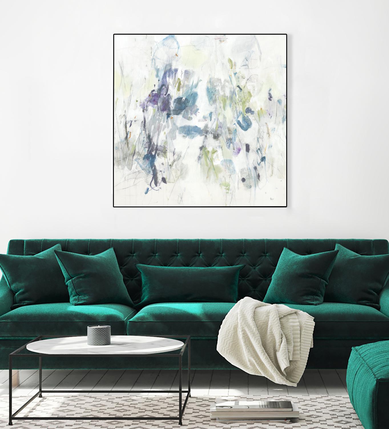 Keep in Touch by Lisa Ridgers on GIANT ART - blues abstract