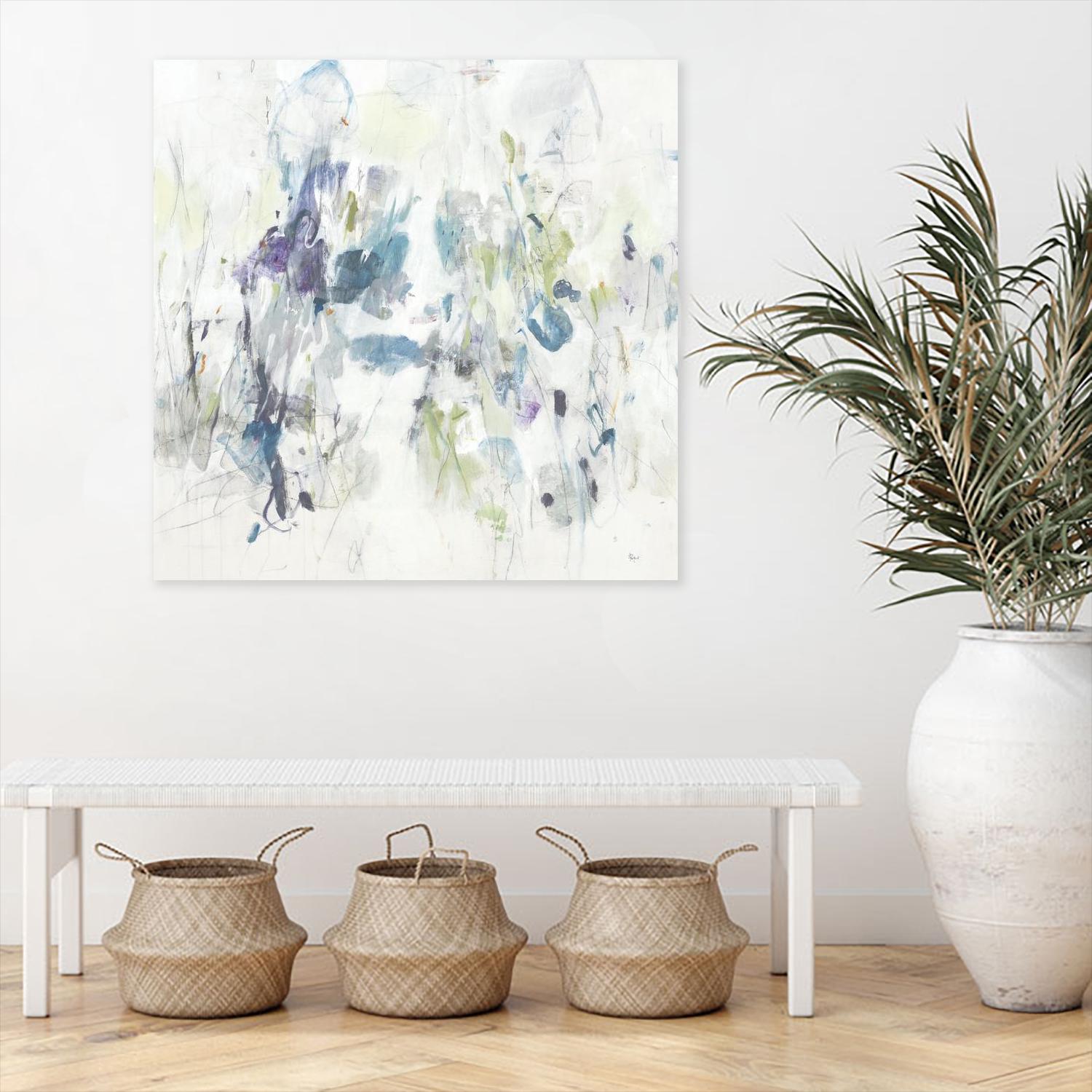 Keep in Touch by Lisa Ridgers on GIANT ART - blues abstract