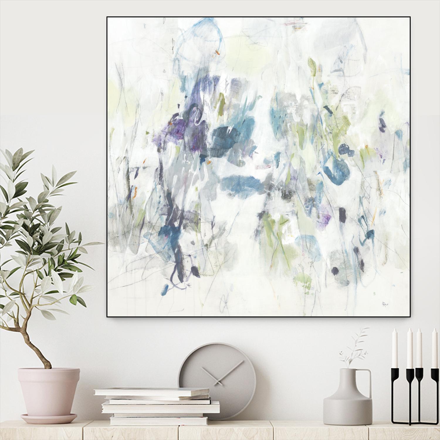 Keep in Touch by Lisa Ridgers on GIANT ART - blues abstract