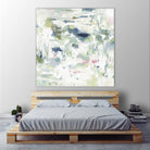 Abstract Reflections by Lisa Ridgers on GIANT ART - whites & creams, greens abstract